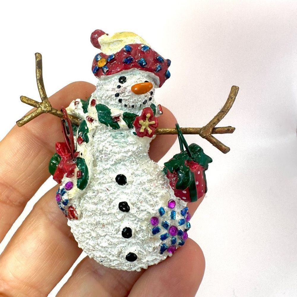 Snowman brooch - Picture 2 of 7